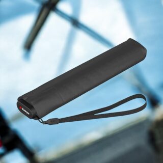 Knirps Ultra Slim US.050 Ομπρέλα Σκούρα Γκρι Χειροκίνητη 115gr