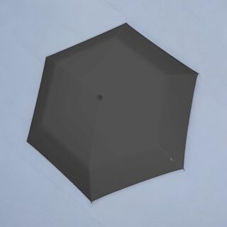 Knirps Ultra Slim US.050 Ομπρέλα Σκούρα Γκρι Χειροκίνητη 115gr