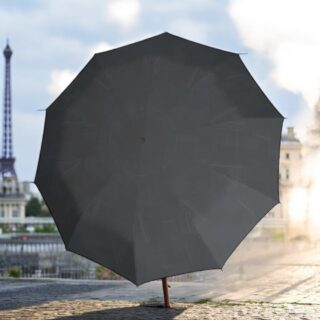 Knirps T.771 Μαύρη Ξύλινη Λαβή Αυτόματη Ομπρέλα