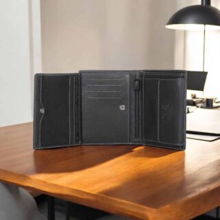 B34-707-60 Πορτοφόλι camel active vegas όρθιο  Mαύρο