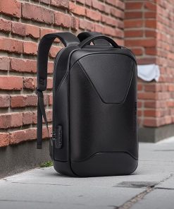 Bange 6621 Μαύρο Δερμάτινο Σακίδιο Πλάτης Laptop 15.6” Αδιάβροχο