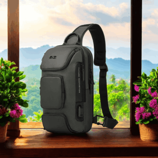 Bange 7086 Χακί Τσαντάκι Ώμου Χιαστί Crossbody