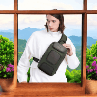 Bange 7086 Χακί Τσαντάκι Ώμου Χιαστί Crossbody