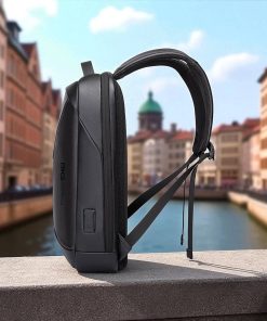 Bange 6621 Μαύρο Δερμάτινο Σακίδιο Πλάτης Laptop 15.6” Αδιάβροχο