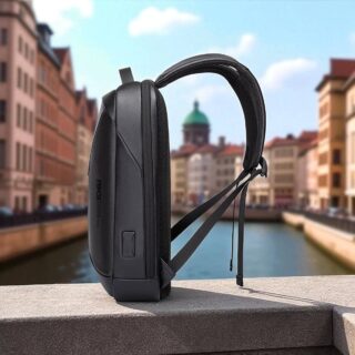 Bange 6621 Μαύρο Δερμάτινο Σακίδιο Πλάτης Laptop 15.6” Αδιάβροχο