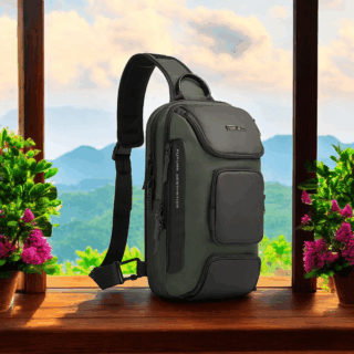 Bange 7086 Χακί Τσαντάκι Ώμου Χιαστί Crossbody