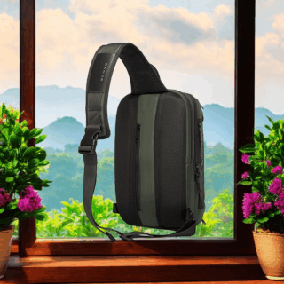 Bange 7086 Χακί Τσαντάκι Ώμου Χιαστί Crossbody