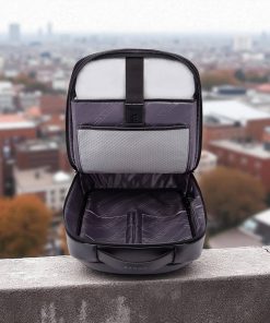 Bange 6621 Μαύρο Δερμάτινο Σακίδιο Πλάτης Laptop 15.6” Αδιάβροχο