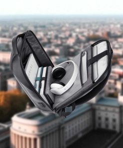 Bange 6621 Μαύρο Δερμάτινο Σακίδιο Πλάτης Laptop 15.6” Αδιάβροχο