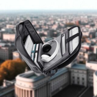 Bange 6621 Μαύρο Δερμάτινο Σακίδιο Πλάτης Laptop 15.6” Αδιάβροχο