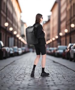 Bange 6623 Μαύρο Δερμάτινο Σακίδιο Πλάτης 24L Laptop 15.6”