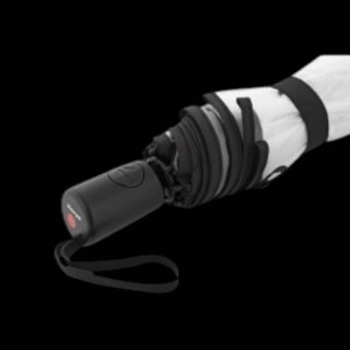 Knirps A.200 Ομπρέλα Αυτόματη Διαφανής με Μαύρο Σχέδιο