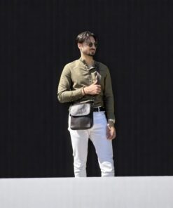 Bull Captain Δερμάτινο Τσαντάκι Ώμου DJB 07 Σκούρο Καφέ