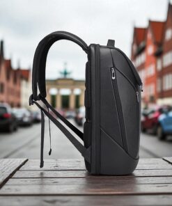 Bange 6623 Μαύρο Δερμάτινο Σακίδιο Πλάτης 24L Laptop 15.6”