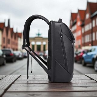 Bange 6623 Μαύρο Δερμάτινο Σακίδιο Πλάτης 24L Laptop 15.6”