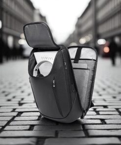 Bange 6623 Μαύρο Δερμάτινο Σακίδιο Πλάτης 24L Laptop 15.6”