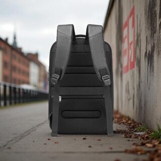 Bange 6623 Μαύρο Δερμάτινο Σακίδιο Πλάτης 24L Laptop 15.6”