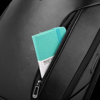 Bange 6623 Μαύρο Δερμάτινο Σακίδιο Πλάτης 24L Laptop 15.6”