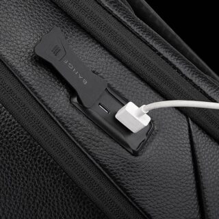 Bange 6623 Μαύρο Δερμάτινο Σακίδιο Πλάτης 24L Laptop 15.6”