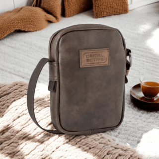 Camel Active Ανδρική Τσάντα Ώμου Χιαστί Καφέ