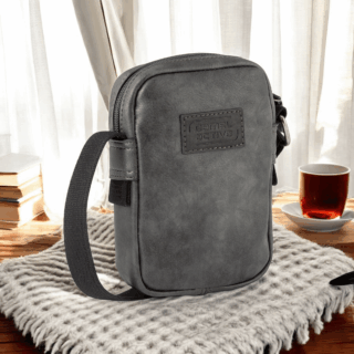 251-609-60 Active Ανδρική Τσάντα Ώμου Χιαστί Μαύρη