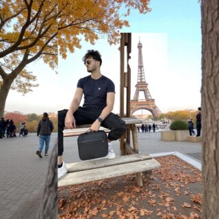 Bange 7529 Μαύρο Νεσεσέρ 7.8L Ταξιδιωτική Τσάντα Οργάνωσης