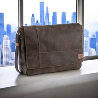 Camel Active Laos Δερμάτινος Χαρτοφύλακας Καφέ