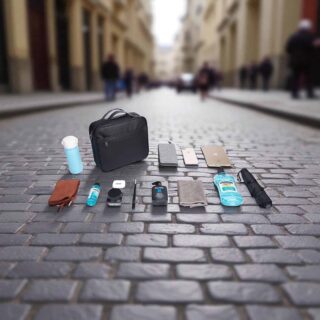 Bange 7529 Μαύρο Νεσεσέρ 7.8L Ταξιδιωτική Τσάντα Οργάνωσης