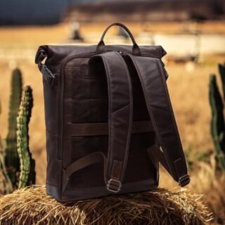 The Chesterfield Brand Rich Ανδρικό Δερμάτινο Σακίδιο Πλάτης σκούρο καφέ