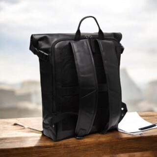 The Chesterfield Brand Δερμάτινο Σακίδιο Πλάτης Μαύρο