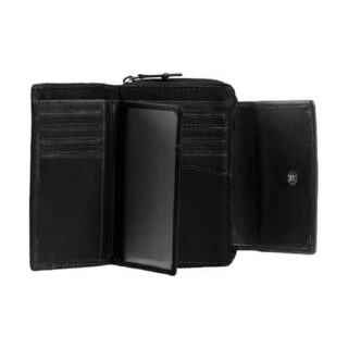 The Chesterfield Brand Μικρό Δερμάτινο Γυναικείο Πορτοφόλι Μαύρο