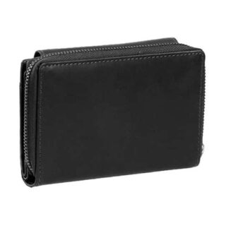The Chesterfield Brand Μικρό Δερμάτινο Γυναικείο Πορτοφόλι Μαύρο