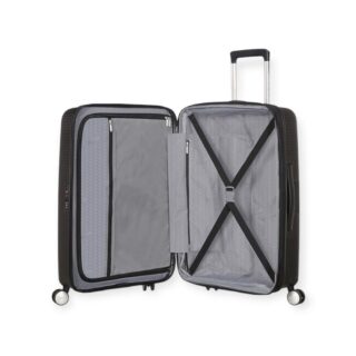 American Tourister Soundbox Spinner Expandable Μεγάλη Βαλίτσα με ύψος 77cm σε Μαύρο χρώμα