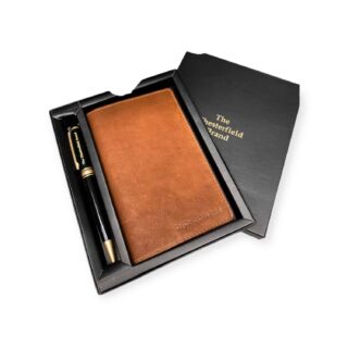 chesterfield brand σετ δώρου δερμάτινο Σημειωματάριο και στιλό