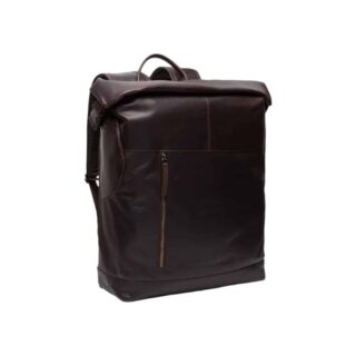 The Chesterfield Brand Rich Ανδρικό Δερμάτινο Σακίδιο Πλάτης σκούρο καφέ