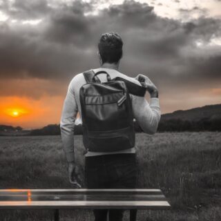 The Chesterfield Brand Rich Δερμάτινο Ανδρικό Σακίδιο Πλάτης Μαύρο 15.6