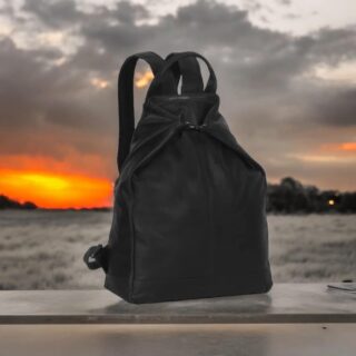 The Chesterfield Brand Δερμάτινο Σακίδιο Πλάτης Μαύρο