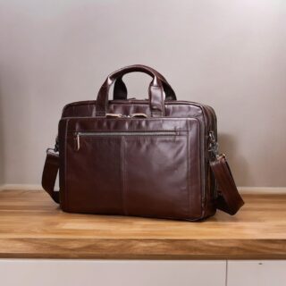 Cardinal Δερμάτινος Χαρτοφύλακας 9207 Red Coffee