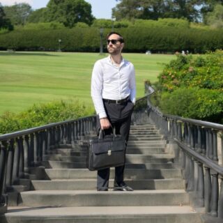 Δερμάτινος χαρτοφύλακας Cardinal 315 μαύρο