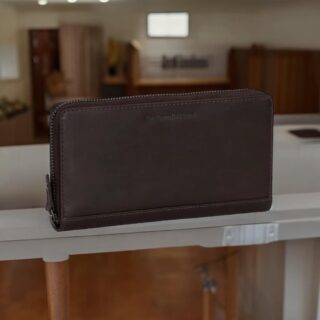 The Chesterfield Brand Μεγάλο Δερμάτινο Γυναικείο Πορτοφόλι με RFID Καφέ