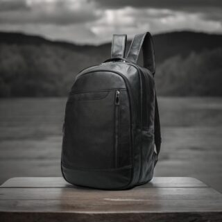 Cardinal Δερμάτινο Σακίδιο Πλάτης Μαύρο 20 L 9008