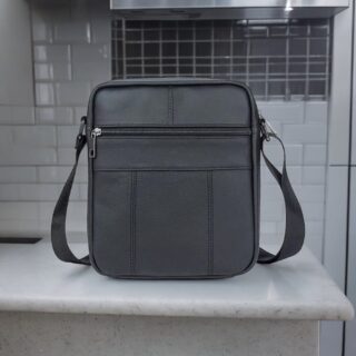 Δερμάτινο τσαντάκι ώμου Cardinal 7603 μαύρο