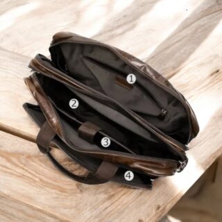 Cardinal Δερμάτινος Χαρτοφύλακας 9205 Coffee