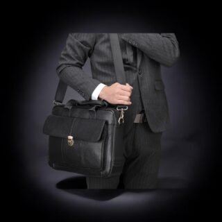 Δερμάτινος χαρτοφύλακας Cardinal 315 μαύρο