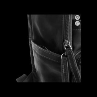 The Chesterfield Brand Austin Σακίδιο Πλάτης Δερμάτινο Μαύρο