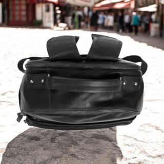 The Chesterfield Brand Austin Σακίδιο Πλάτης Δερμάτινο Μαύρο