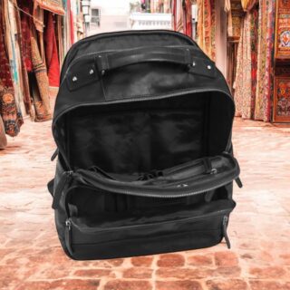 The Chesterfield Brand Austin Σακίδιο Πλάτης Δερμάτινο Μαύρο