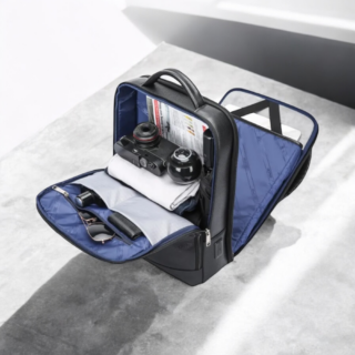 Bopai Αντικλεπτικό Δερμάτινο Σακίδιο Laptop 15.6” 24L Μαύρο