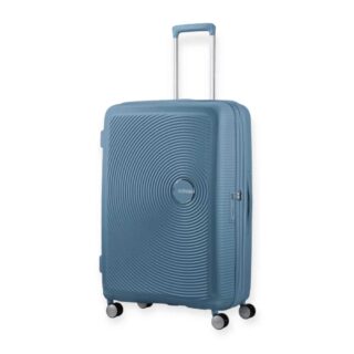 American Tourister Soundbox Spinner Μεγάλη Βαλίτσα με ύψος 77cm Stone Blue σε Μπλε χρώμα