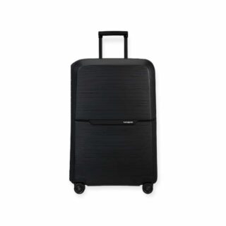 Samsonite Magnum Eco Spinner Μεγάλη Βαλίτσα με ύψος 75cm σε Μαύρο χρώμα